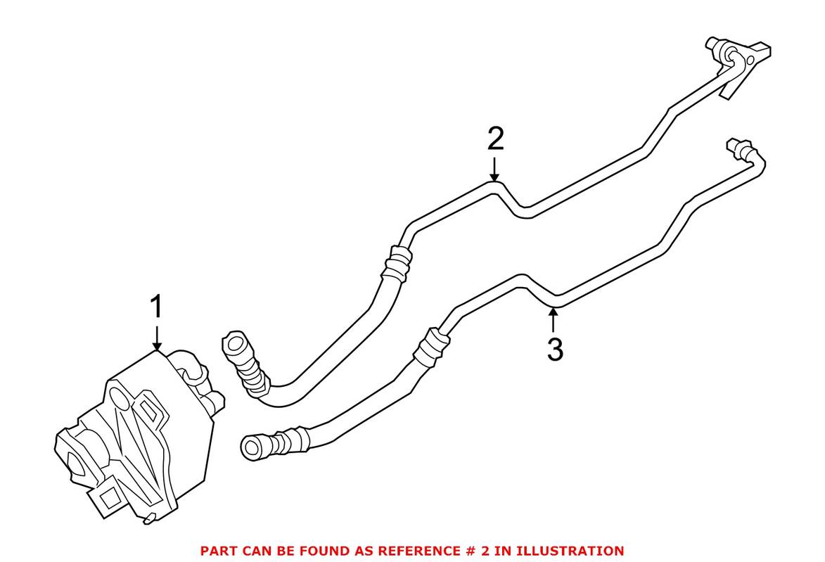 BMW Auto Trans Cooler Pipe (Outlet) 17227577642